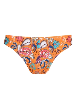 Amir Slama paisley-print swim briefs - Orange