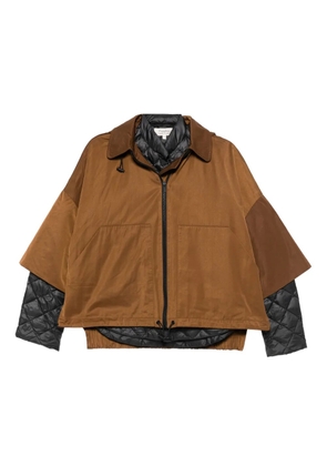 PSOPHIA zip-fastening jacket - Brown