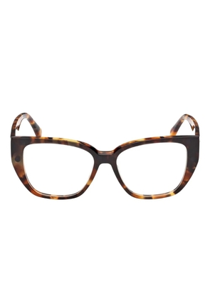 Max Mara tortoiseshell clip-on glasses - Brown