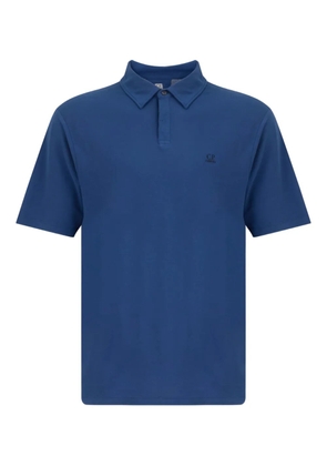 C.P. Company logo-print polo shirt - Blue