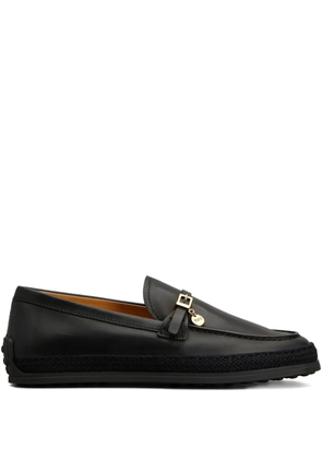Tod's tassel-buckle loafers - Black