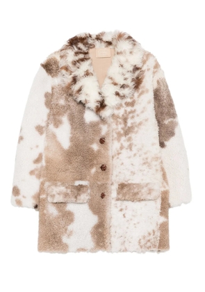 Prada patterned coat - White