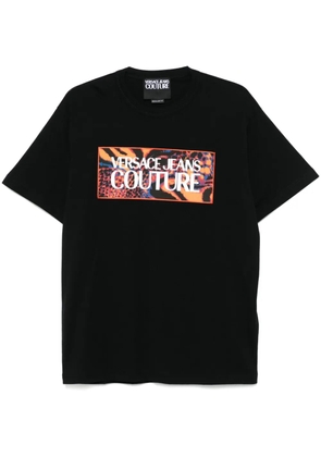 Versace Jeans Couture logo-patch T-shirt - Black