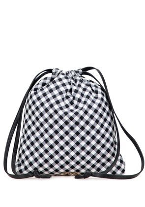 Miu Miu Pre-Owned 2010-2025 Nylon Gingham Drawstring pouch - Blue