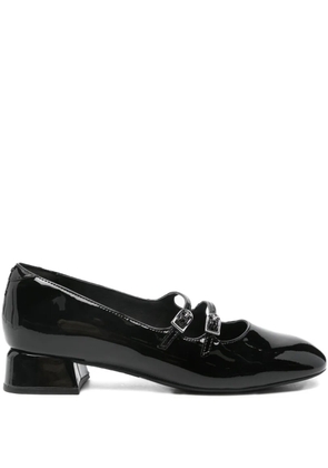 Clarks 30mm Daiss patent-leather buckled pumps - Black
