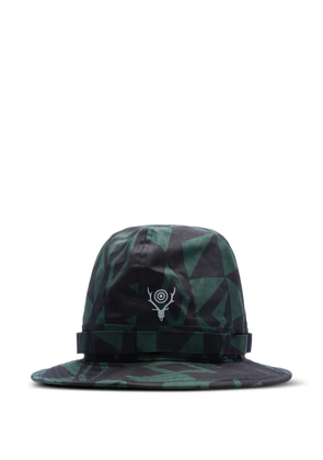 SOUTH2 WEST8 geometric-print hat - Black