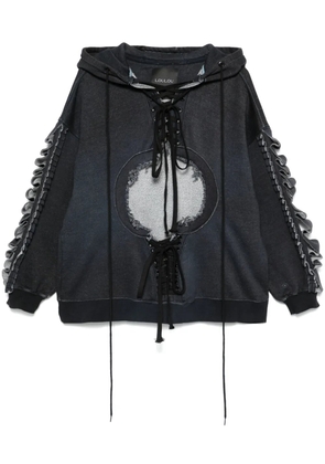 Loulou cut-out hoodie - Black
