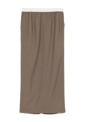 LESS patchwork skirt - Brown