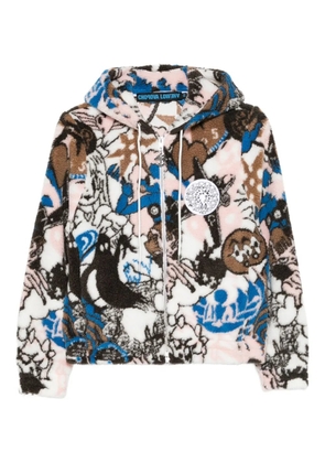 Chopova Lowena Engine Party fleece hoodie - White