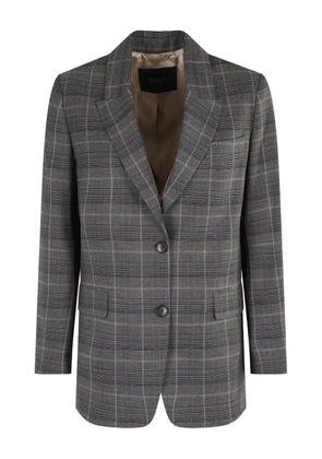 Seventy checked single-breasted blazer - Grey