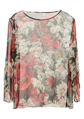 Dolce & Gabbana Pre-Owned floral-print top - Black