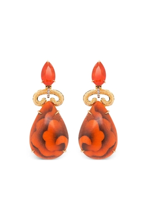 SILVIA FURMANOVICH 18K yellow gold Cloud diamond earrings