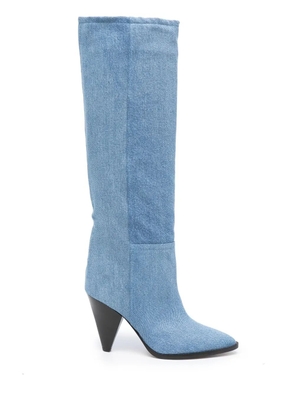 ISABEL MARANT Ririo denim 80mm boots - Blue