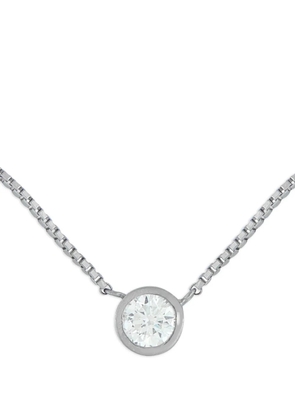 LB Exclusive platinum embellished diamond necklace - Silver