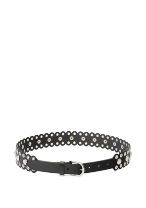 ISABEL MARANT Zalla scalloped studded leather belt - Black