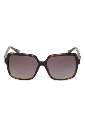 GUESS EYEWEAR tortoiseshell square-frame sunglasses - 52F