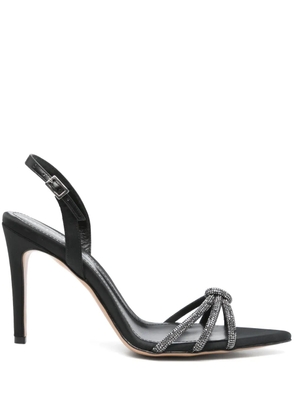 GINISSIMA 95mm Daisy sandals - Black