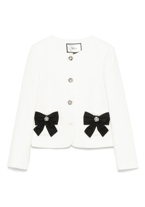 NISSA bouclé jacket - White