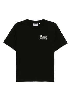 CHOCOOLATE logo-embroidered T-shirt - Black
