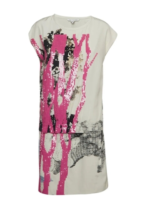 DVF Diane von Furstenberg pre-owned sequin-embellished dress - White