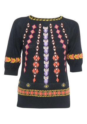 Etro Pre-Owned denim top - Black