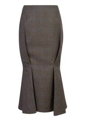 Prada wool flared skirt - Brown
