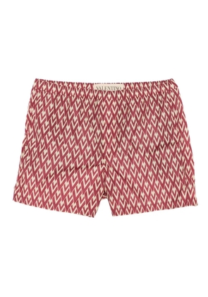 Valentino Garavani Optical-print swim shorts - Red
