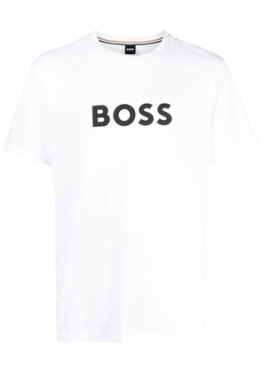 BOSS logo-print cotton T-shirt - White