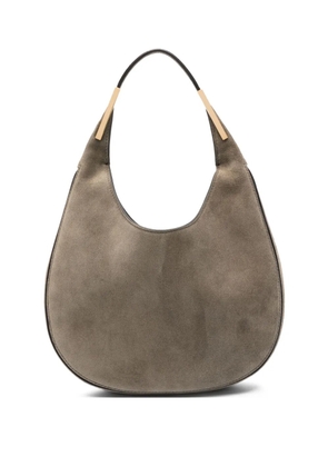 Savette small Florence suede top-handle shoulder bag - Brown