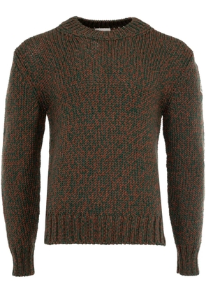 Moncler mélange wool jumper - Brown