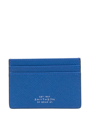 Smythson flat cardholder - Blue