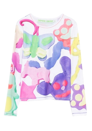 Chopova Lowena abstract-print T-shirt - White