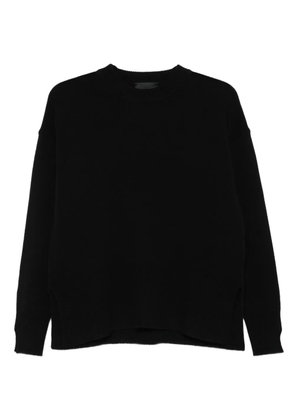 Roberto Collina round-neck ribbed sweater - Black