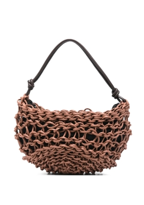 Alienina Aurora woven shoulder bag - Brown
