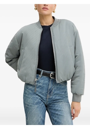 BOSS padded zip-up bomber jacket - Blue