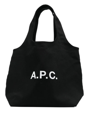 A.P.C. logo-print tote bag - Black