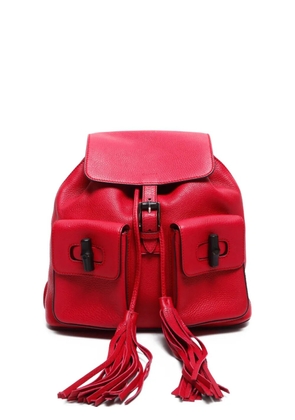 Gucci Pre-Owned 2000-2015 Bamboo backpack - Red