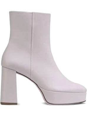 Hogl Nora platform block-heel ankle boots - White