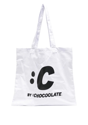 CHOCOOLATE graphic tote bag - White