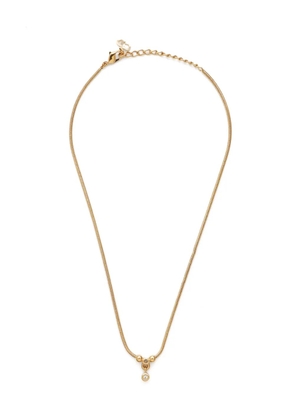 Christian Dior Pre-Owned 2000s rhinestone-embellished necklace - Gold