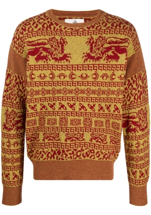 Vivienne Westwood intarsia-knit crew-neck jumper - Red