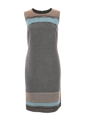 BOSS textured stripe midi dress - Black