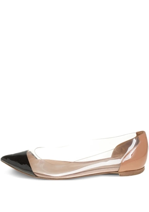 Gianvito Rossi Pre-owned plexi ballet flats - Black