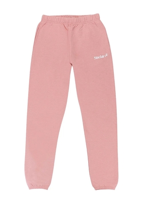Sinclair logo-print track pants - Pink