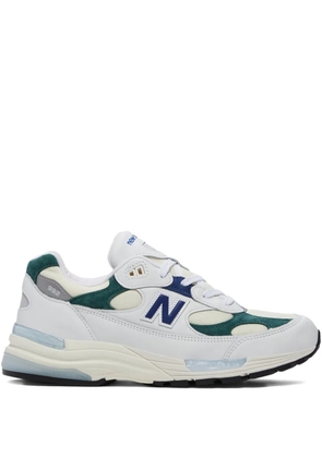 New Balance 992 'Made in USA - White Marsh Green' sneakers