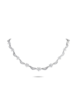 LB Exclusive 18K white gold diamond necklace - Silver