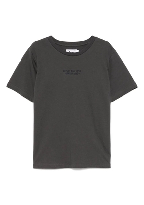 izzue logo-embroidered T-shirt - Grey