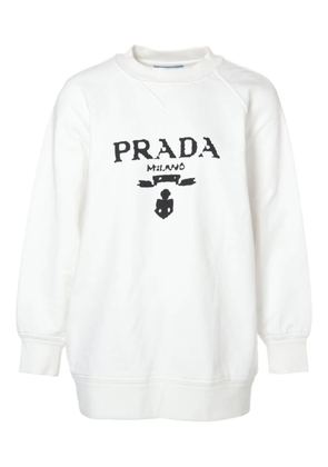 Prada Pre-Owned 2021 logo-pirint sweatshirt - White