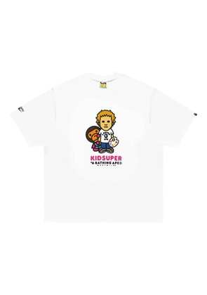 A BATHING APE® Kidsuper graphic-print T-shirt - White