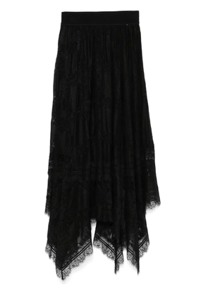 NISSA lace midi skirt - Black